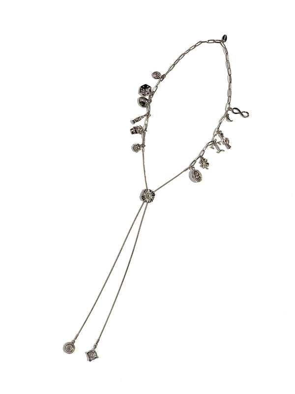 Metal motif loop tie