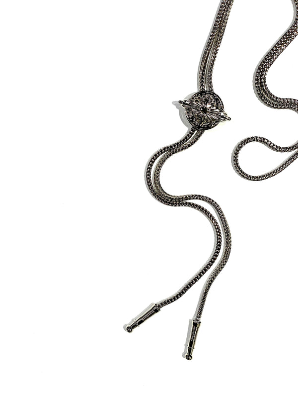 Metal concho loop tie
