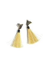 画像をギャラリービューアに読み込む, Triangle fringe pierced earrings
