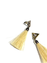 画像をギャラリービューアに読み込む, Triangle fringe pierced earrings
