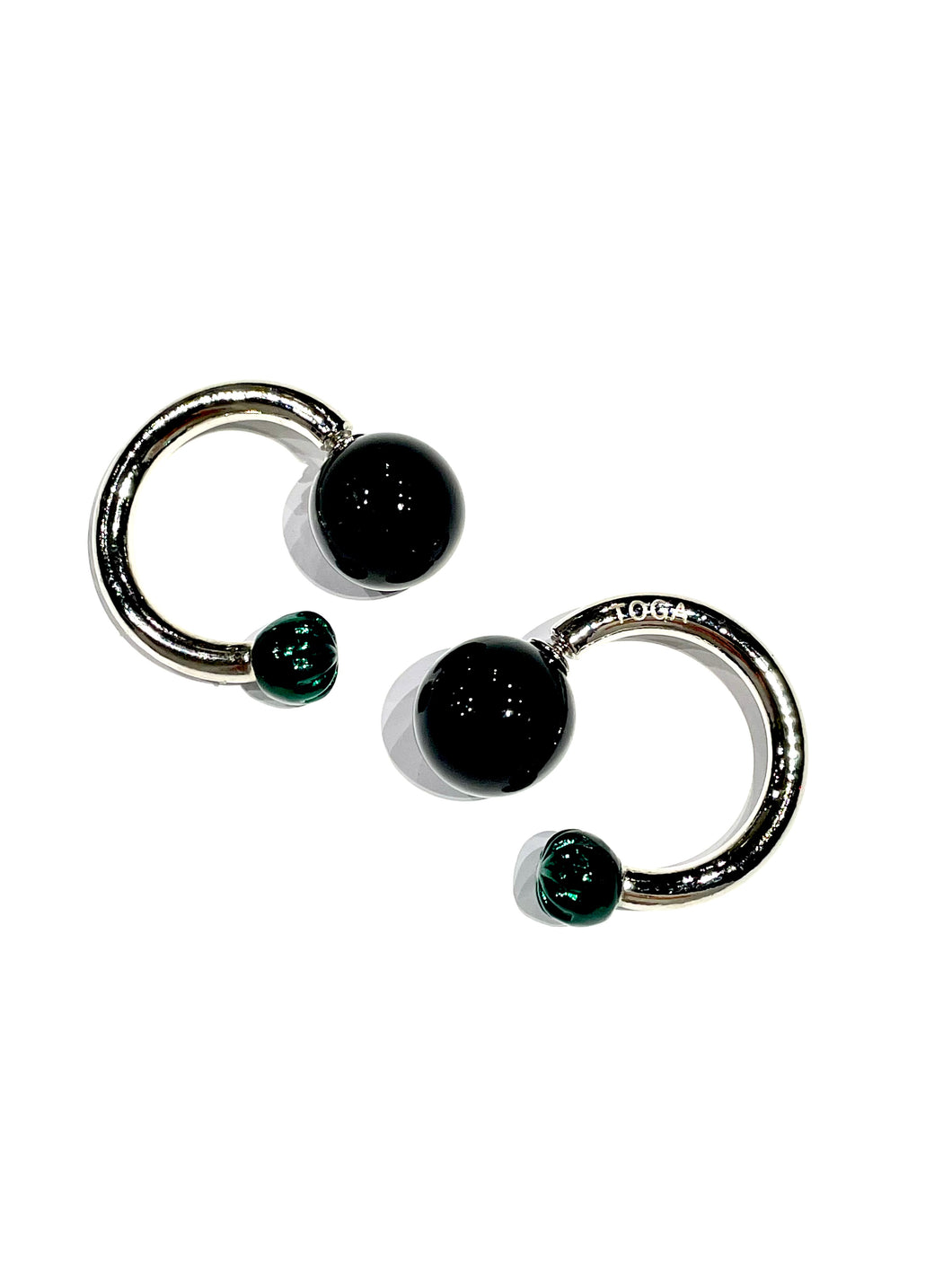 Ring pierced earrings