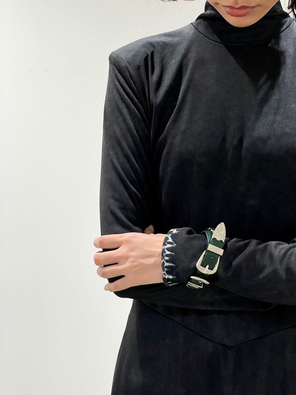 Double buckle concho bangle