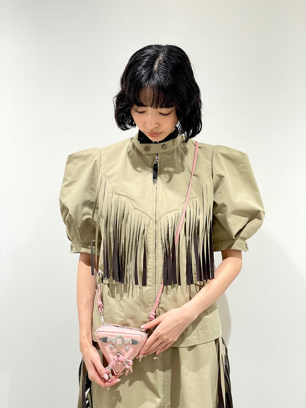 Triangle shoulder pouch