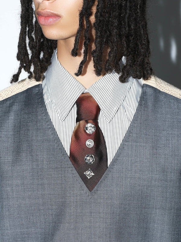 Metal concho tie