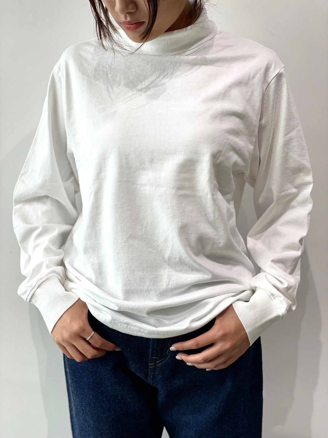 GARMENT DYE T-SHIRT(Turtle neck)