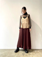 画像をギャラリービューアに読み込む, Sheer knit high neck
