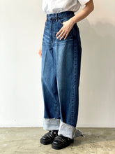 画像をギャラリービューアに読み込む, Wide denim pants
