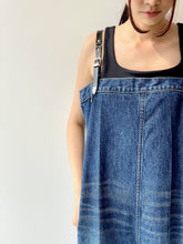 画像をギャラリービューアに読み込む, Suspenders denim dress
