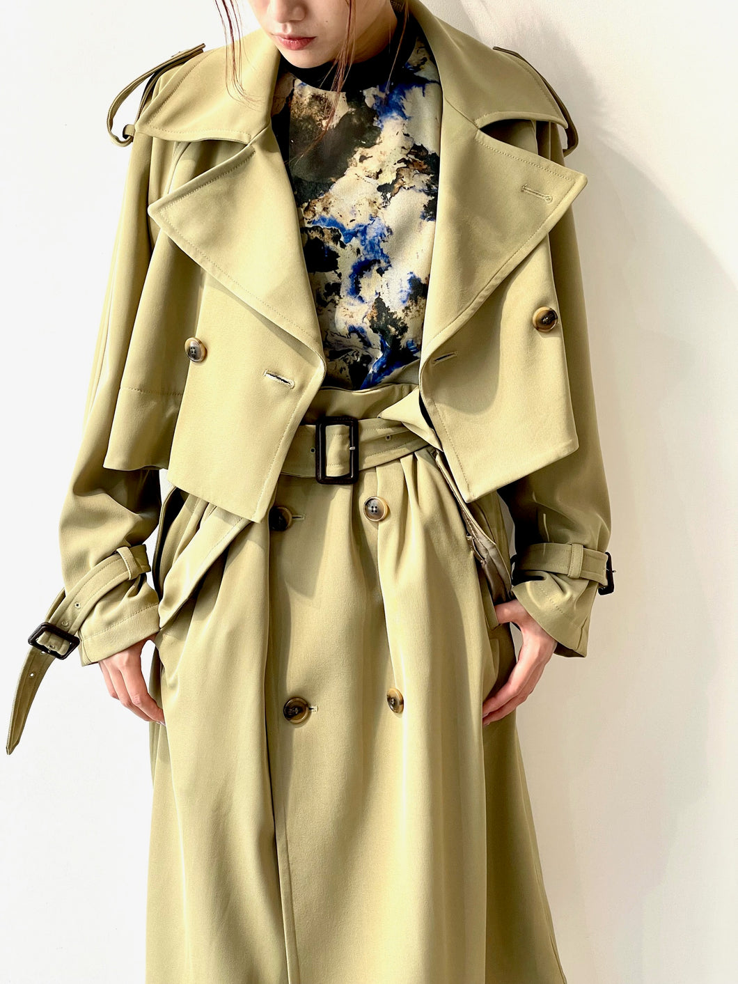 Stretch kersey coat