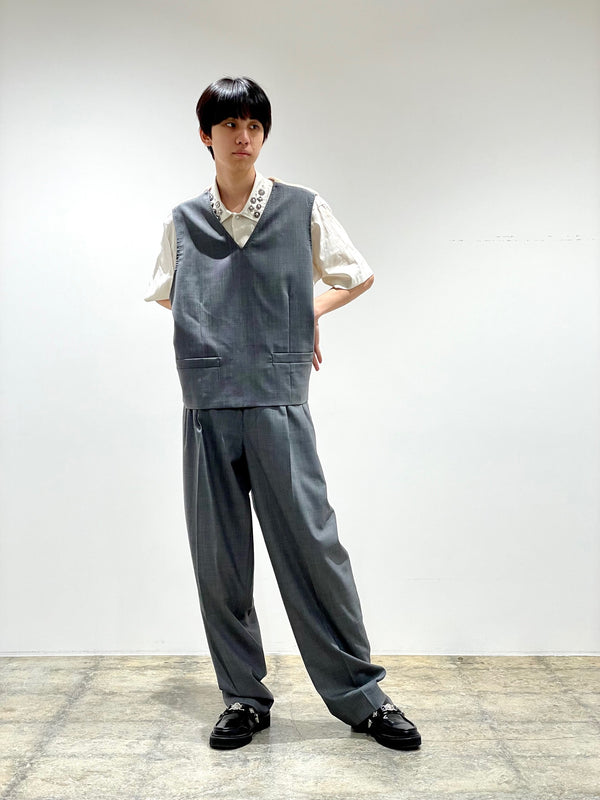 Polyester wool vest