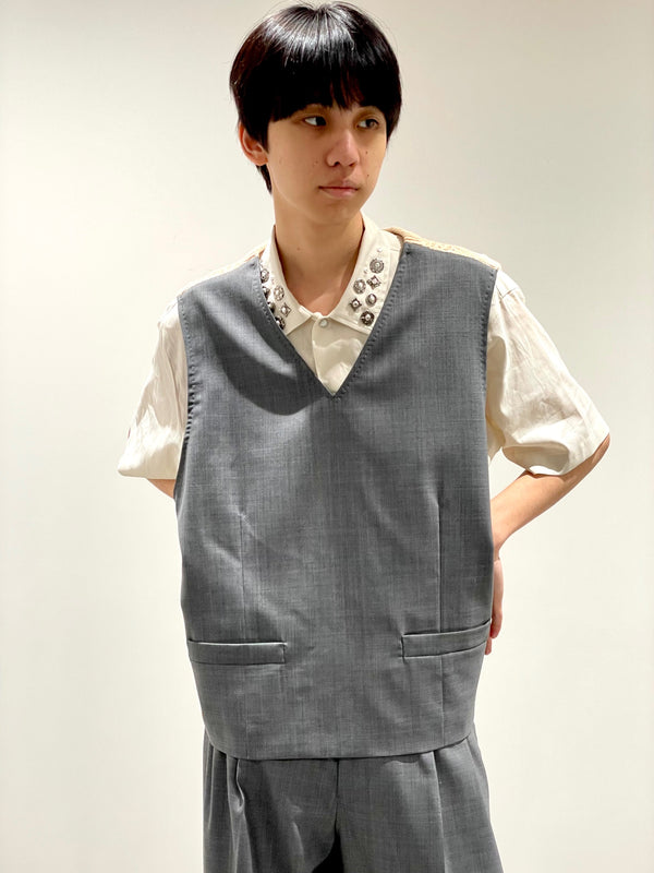 Polyester wool vest