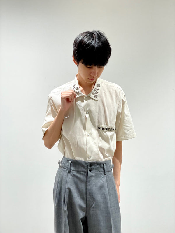 Plain weave metal S/S shirt