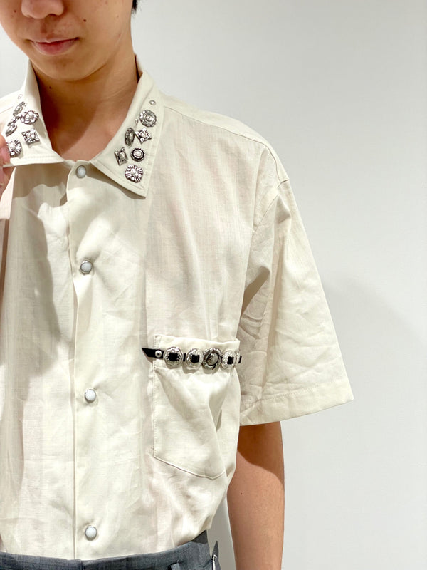 Plain weave metal S/S shirt