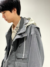 画像をギャラリービューアに読み込む, Polyester wool blouson
