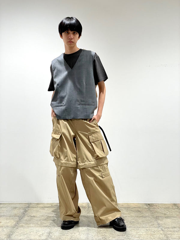 Polyester wool vest
