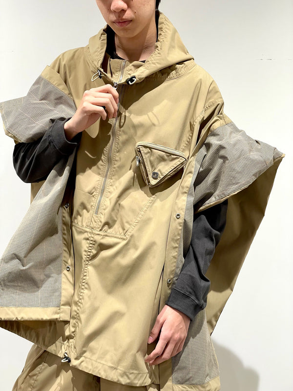 Weather cloth poncho