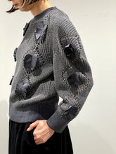 画像をギャラリービューアに読み込む, Motif knit pullover 1
