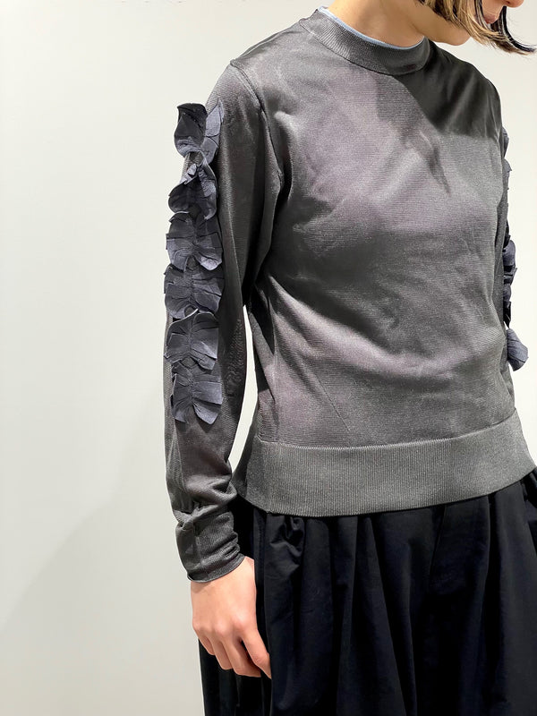 Motif knit pullover 2