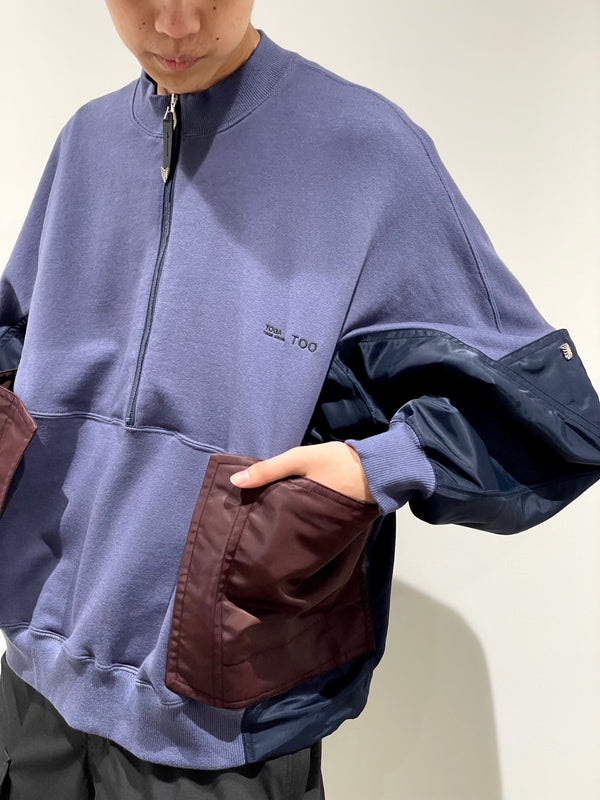 Cotton nylon sweatshirt