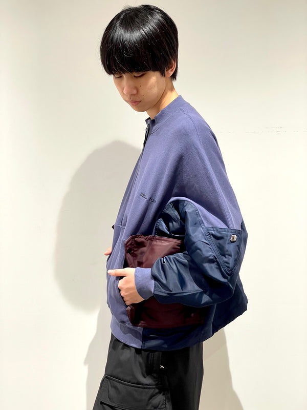 Cotton nylon sweatshirt