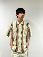 Geometric jersey S/S shirt