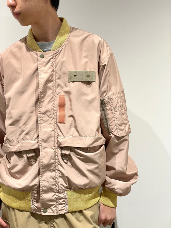 High count taffeta blouson