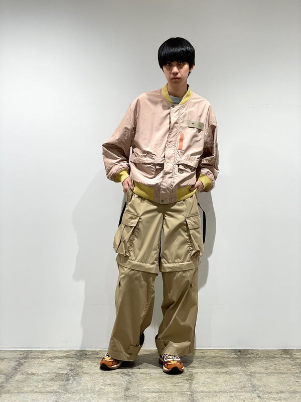 High count taffeta blouson
