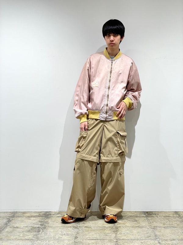 High count taffeta blouson
