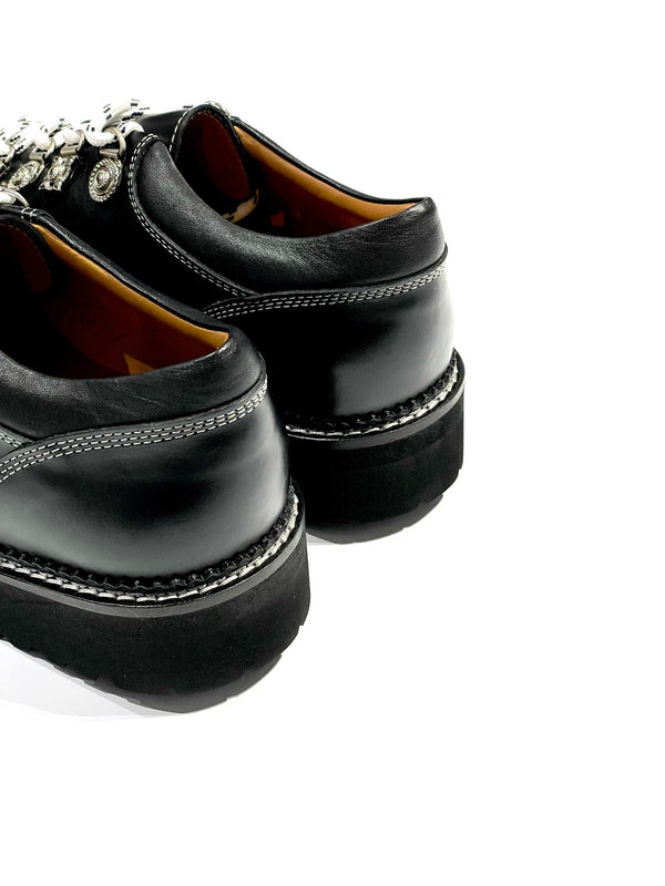 Leahter concho shoes