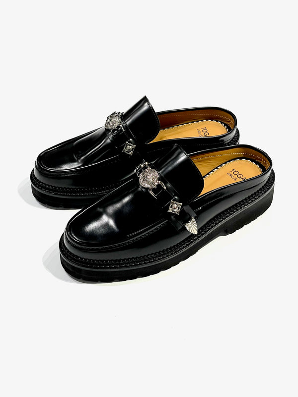 Metal loafer slip-on