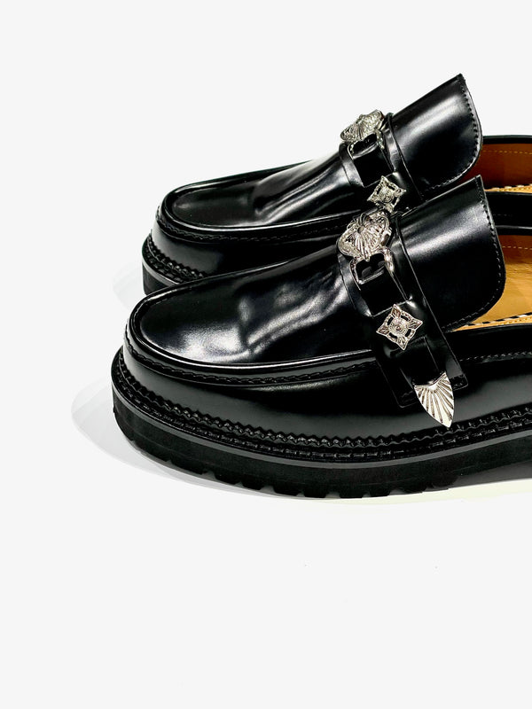 Metal loafer slip-on