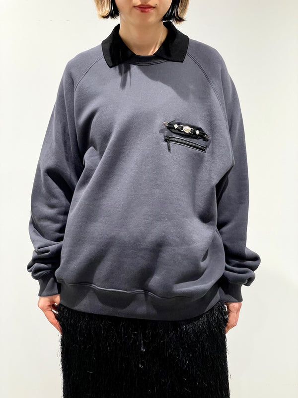 Polo collar sweatshirt（WOMENS）