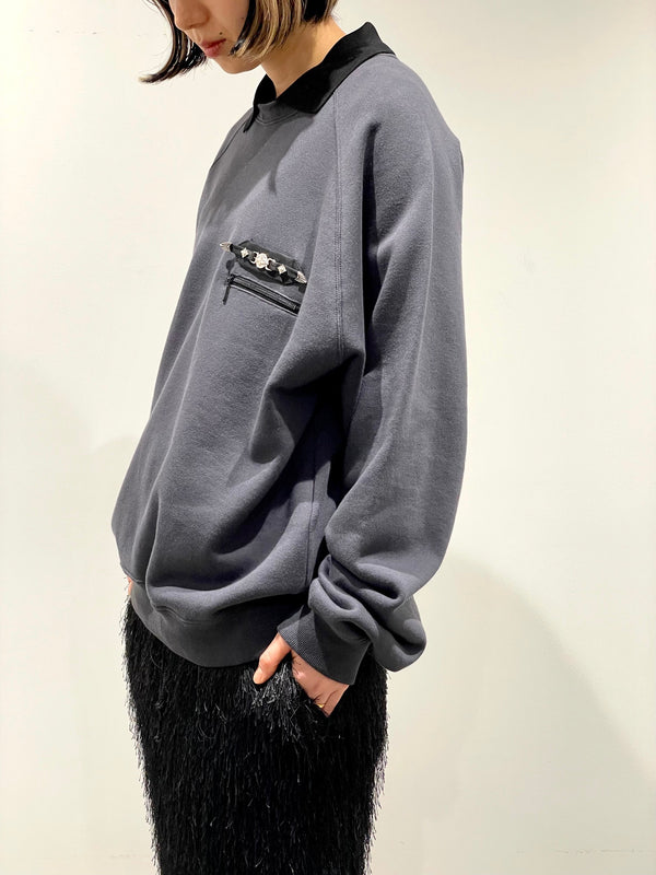 Polo collar sweatshirt（WOMENS）