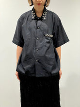 画像をギャラリービューアに読み込む, Plain weave metal S/S shirt
