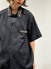 画像をギャラリービューアに読み込む, Plain weave metal S/S shirt
