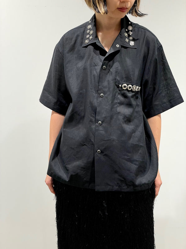 Plain weave metal S/S shirt