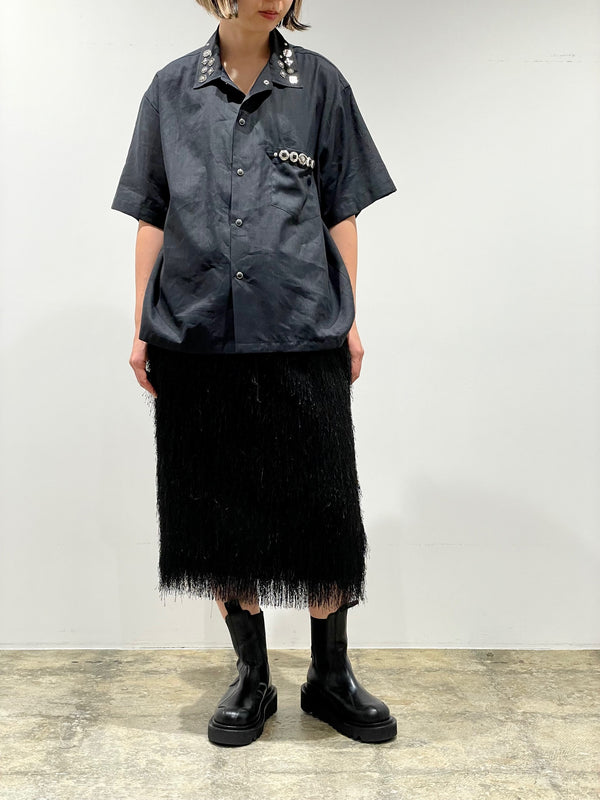 Plain weave metal S/S shirt