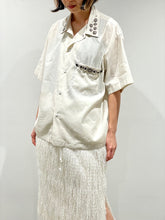 画像をギャラリービューアに読み込む, Plain weave metal S/S shirt
