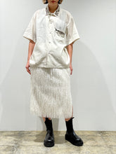 画像をギャラリービューアに読み込む, Plain weave metal S/S shirt
