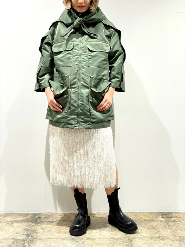 Nylon twill top