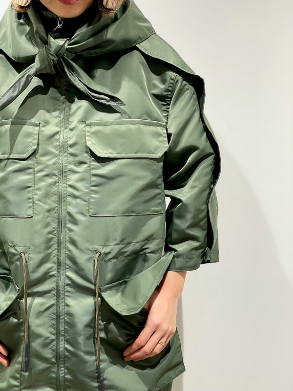Nylon twill top