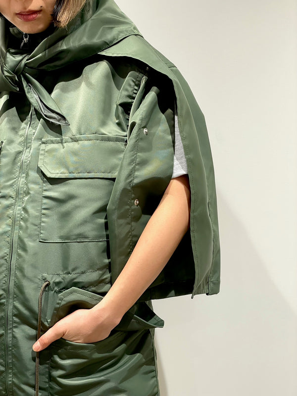 Nylon twill top