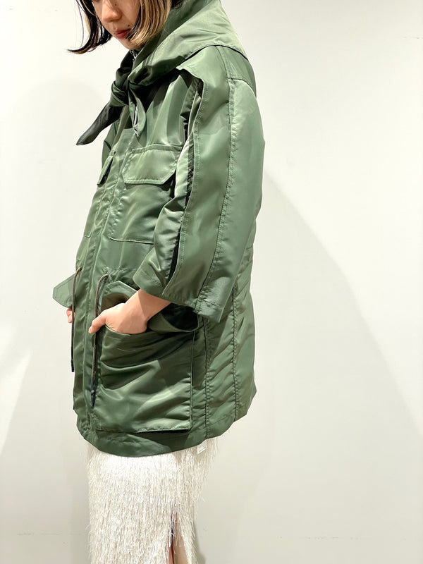 Nylon twill top
