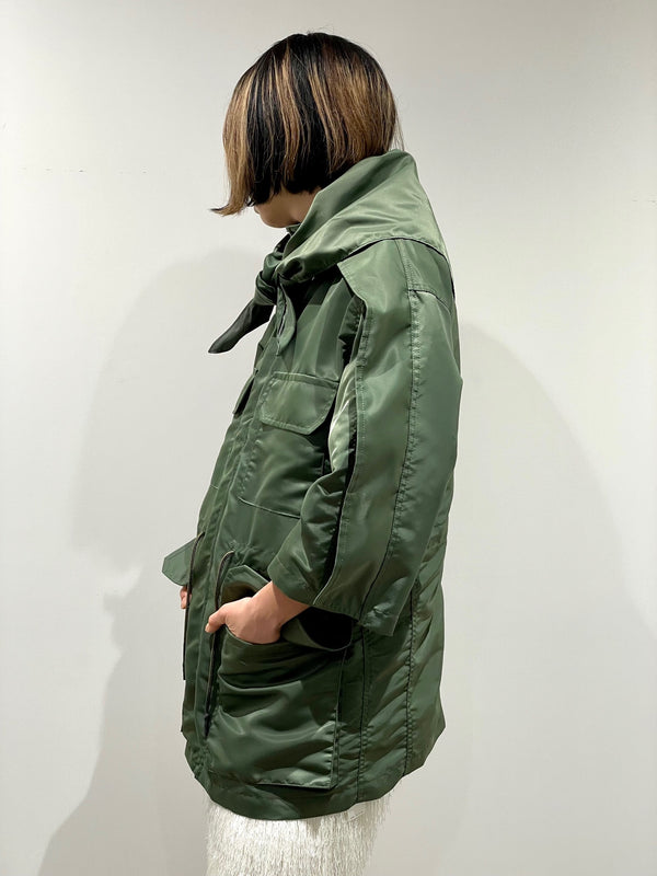 Nylon twill top