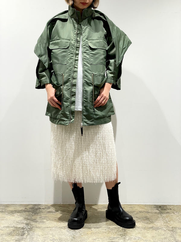 Nylon twill top