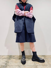 Inner tie dye stand collar shirt