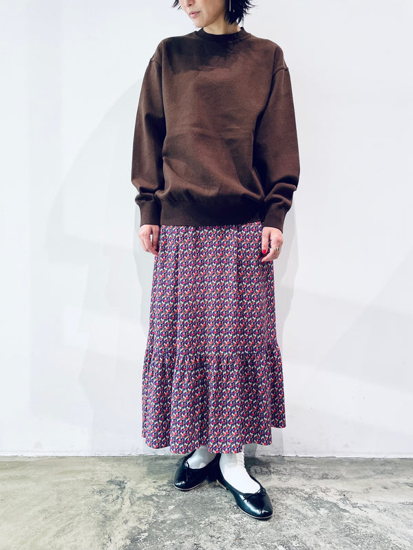 WAVE COTTON KNIT PULLOVER