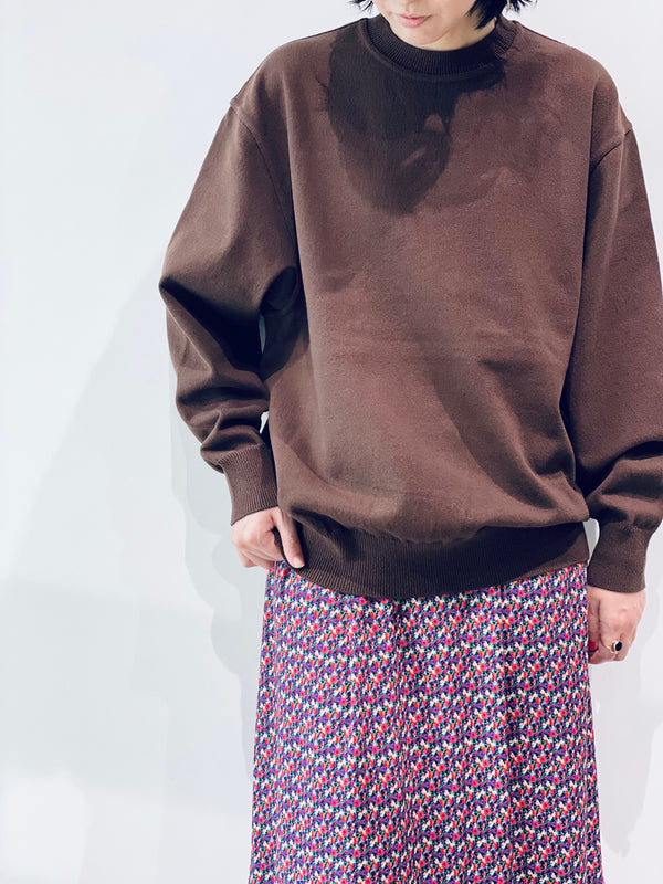 WAVE COTTON KNIT PULLOVER