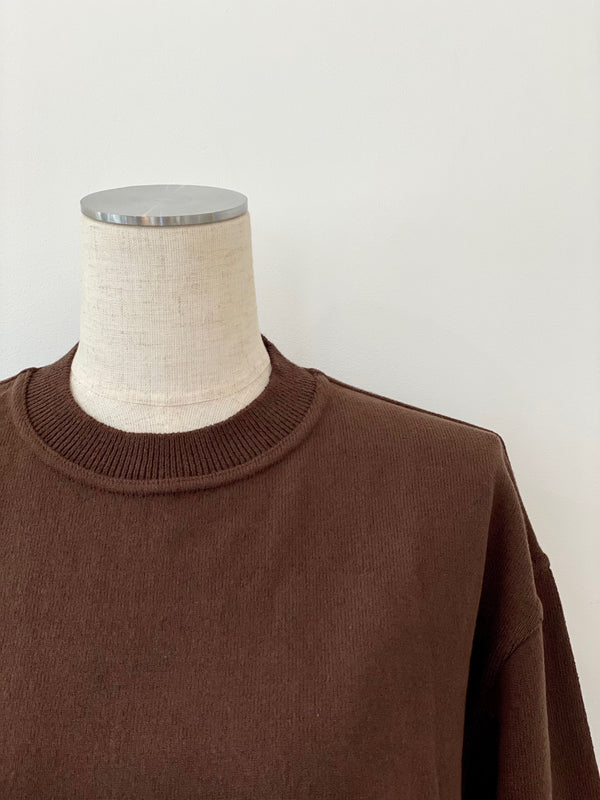 WAVE COTTON KNIT PULLOVER