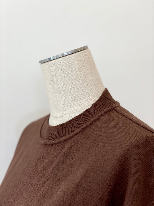 WAVE COTTON KNIT PULLOVER